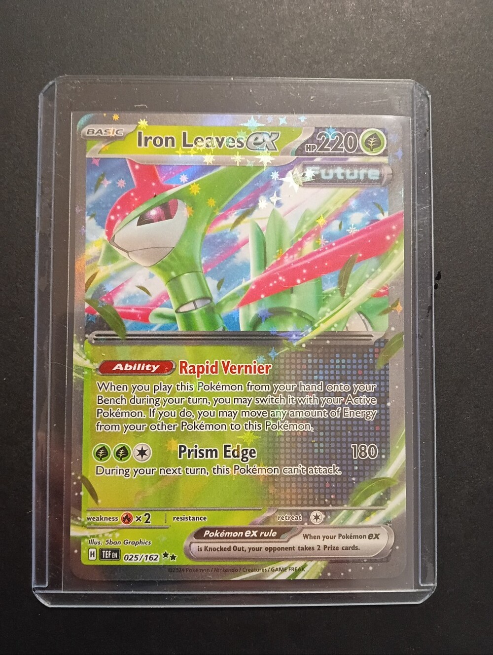 Iron Leaves EX Holofoil Card - Green